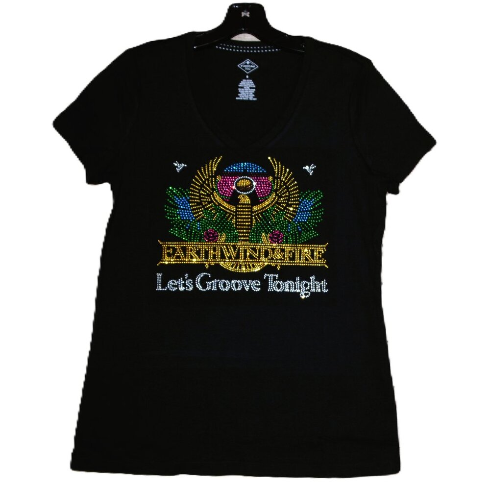 Earth Wind and Fire black VN short sleeve shirt XS S M L XL XXL …